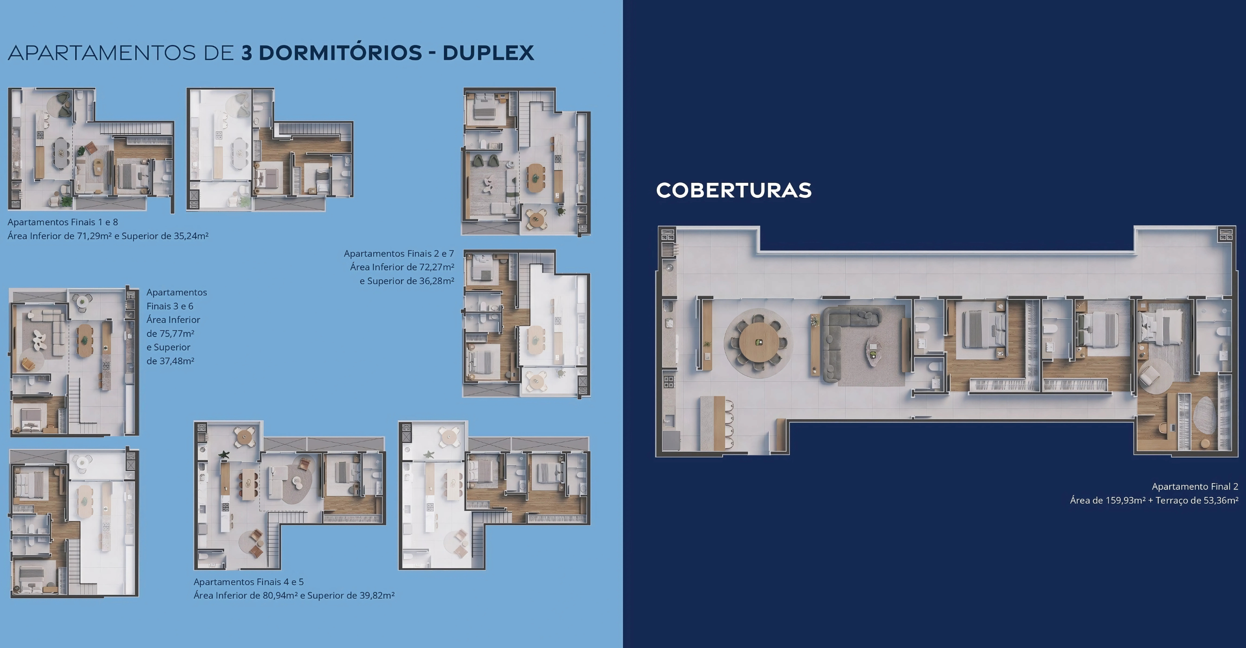 OCEANIC- Apatamento 3 dormitórios – DUPLEX